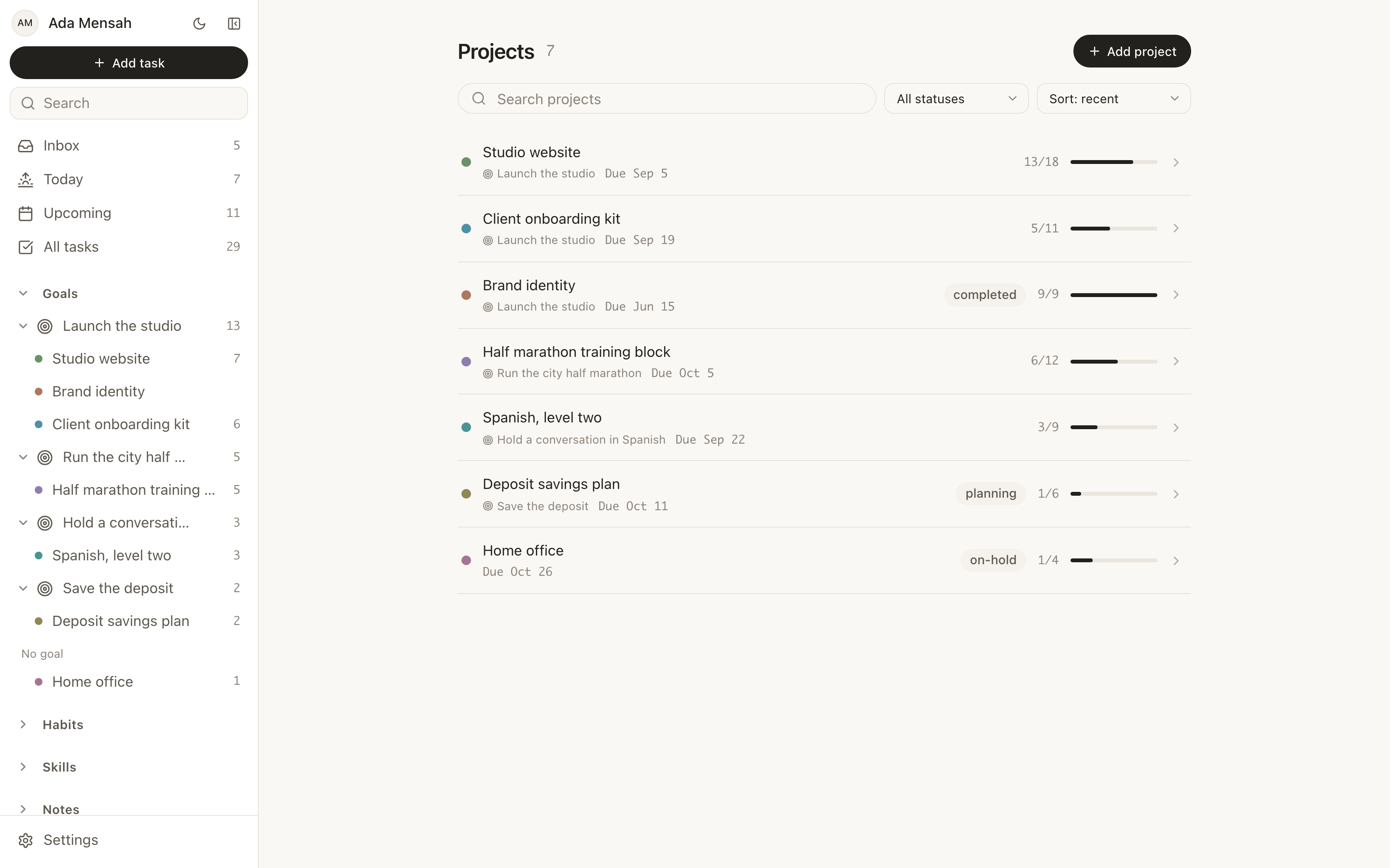 EvyOS — Projects